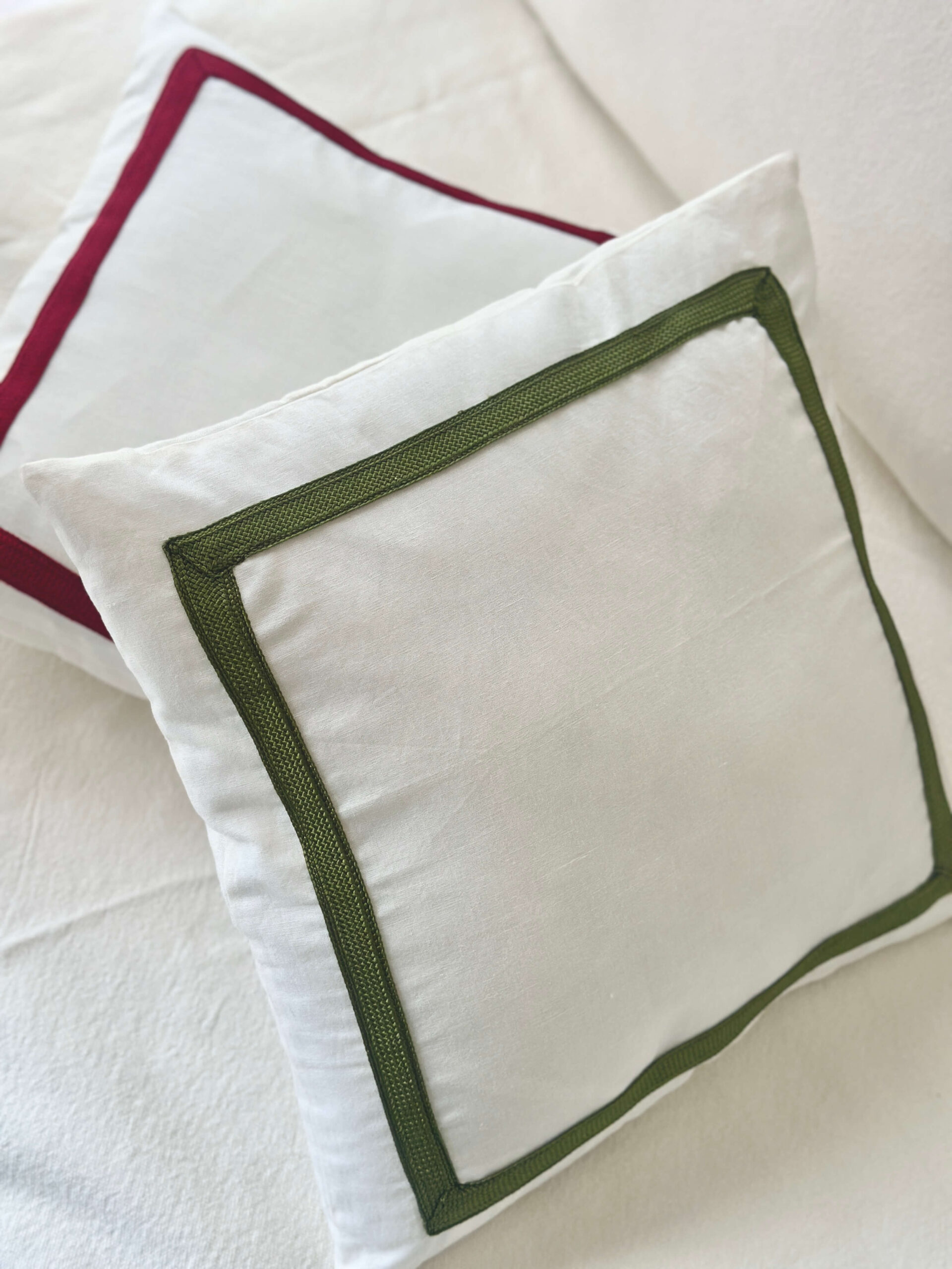 Coussin Capri en Lin et Sfifa, Jojuba